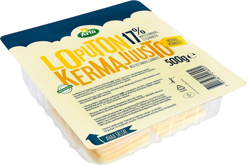 Arla Loputon 17% slice cheese 500g ( Lactose Free )
